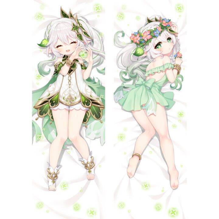 ปลอกหมอนเท่านั้น-ดีไซน์ดั้งเดิมเคสหมอนกอดน่ารักคอสเพลย์-nahida-dakimakura-hd-ลายสองด้านปลอกหมอนของขวัญ