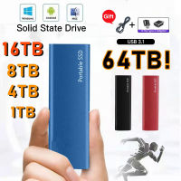 1TB Solid State Hard Disk 2Tb Mobile High Capacity Storage 500GB Portable SSD Drive Type-C Interface For Desktop Laptop Computer