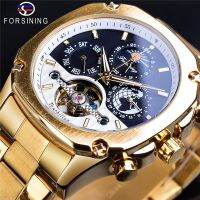 [COD] New forsining European and style mens fashion casual hollow flywheel waterproof automatic mechanical watch