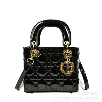 Christian Dior Cannage Lady dior Leather Small Handbag Shoulder bag Bl   VintageShop solo