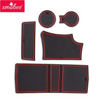 【YF】 Smabee Anti-Slip Gate Slot Cup Mat for Peugeot 208 e-208 2019 - 2022 GT Interior Accessories Door Pad Non-Slip Mats Car Styling