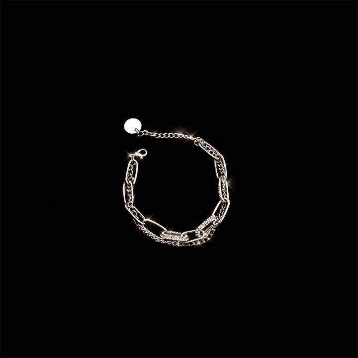 cod-korean-niche-design-chain-diamond-multi-layer-bracelet-simple-fashion-all-match-net-red-light-luxury-temperament