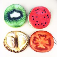 M176 Fruit Design Women Purses Small Fresh Fruit And Vegetable Pie The Lure Of Good Food Plush Coin Purse Wallet Card Bag