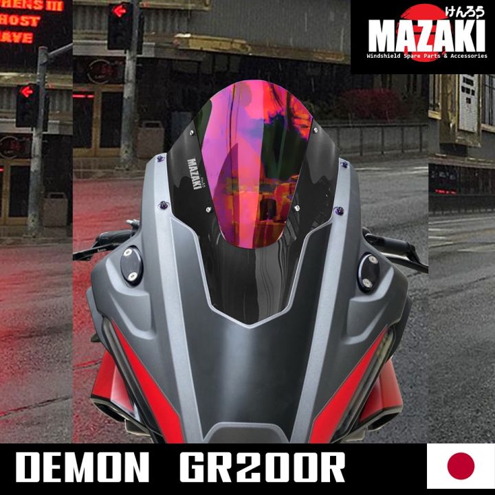 ชิวหน้า-demon-gr200r-แบนด์แท้-mazaki