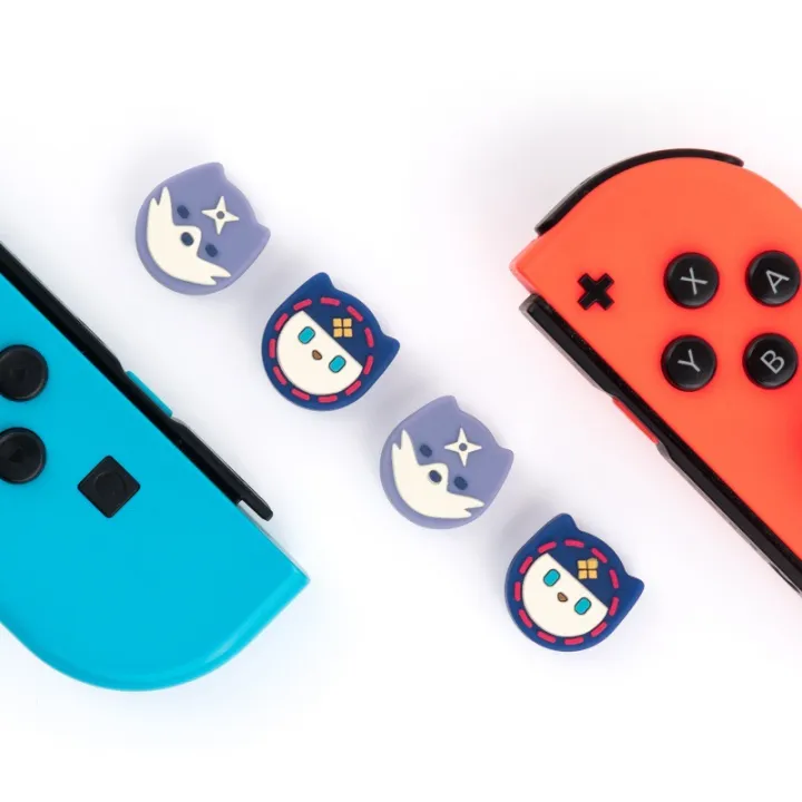Geeshare Casing Stik Analog Mini, 4 Buah Nintendo Switch & Switch Lite