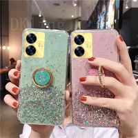 เคสส่องแสงเป็นประกายระยิบระยับสุดหรูพร้อมส่งสำหรับเคสโทรศัพท์ Realme C55 C55NFC แวววาวซิลิโคนนิ่มประกายระยิบระยับ Realme 10T 5G 2023พร้อมฝาครอบแหวนใส่นิ้ว Realmec55 NFC