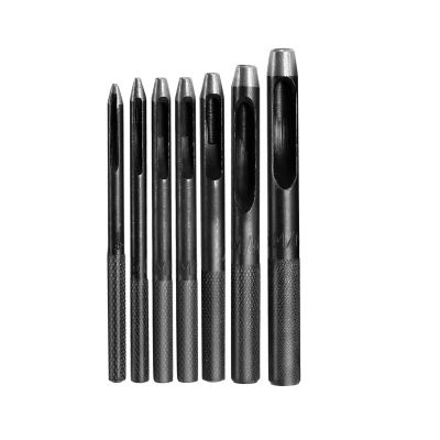 ♝ 7Pcs/Lot 1mm 5mm Sets Hole Puncher Leather Hole Punch Round Steel Leather Craft Hollow Hole Punch Gaskets Plastic Rubber Tools