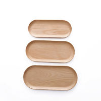 Oval Natural Wood Serving Tray Tea Coffee Cake Fruit tray Dishes Wooden Snack Cheese Dinner Plate Decorative Trays