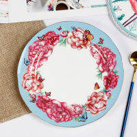 810 Inch Bone china Western Food Plates Afternoon Tea Dessert Cake Plate Household Dinner Disc Ceramic kitchen Accessories