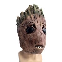 Groot Latex Mask Figurine Cosplay Props Carnival Party Costume Accessories Full Head Latex Mask