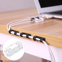 20pcs ซิลิโคนสาย USB Winder Desktop Tidy Management ผู้ถือคลิป Self-กาว Winder DesktopWire Manager-sgretyrtere