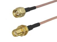 1Pcs RG316 SMA Male Plug to SMA Female Jack Bulkhead Connector RF Coaxial Jumper Pigtail Cable For Radio Antenna 4inch 5M