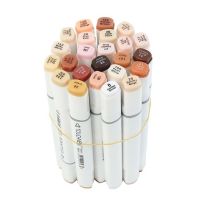 TOUCHNEW 1224สีปากกามาร์กเกอร์แอลกอฮอล์ Blendable Skin Color Marker Brush Marker สำหรับ Manga Drawing Pen Skin Color Marker
