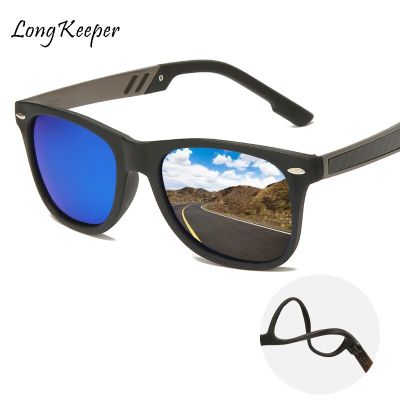 Brand Designer Men Sunglasses Polarized Driving Eyeglasses Mirrored Sun Glasses Women Rivet Mirror Glasses Square UV400