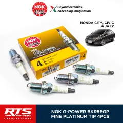 NGK Spark plug 4Pcs for Honda City 1996-2013 / Civic 1990-2006