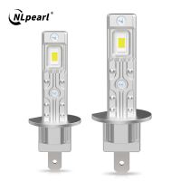 Nlpearl หลอดไฟไฟหน้ารถ LED H3 H1 90W 20000LM 6000K ชิป5530ไฟตัดหมอกสีขาวความสว่างสูงพลังสูง3000K 2ชิ้น