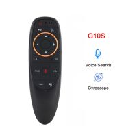 G10 G10S โปรรีโมตคอนโทรลเสียงไจโรสโคปเมาส์อากาศไร้สาย2.4G กล่องสำหรับแอนดอยด์ทีวีการเรียนรู้ IR HK1 H96 X96ได้สูงสุด