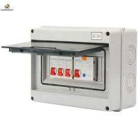 กล่องพลาสติกกล่องฟิวส์อุตสาหกรรมบ้านพร้อม RCD และ3 X MCB 1ชิ้น230/400V