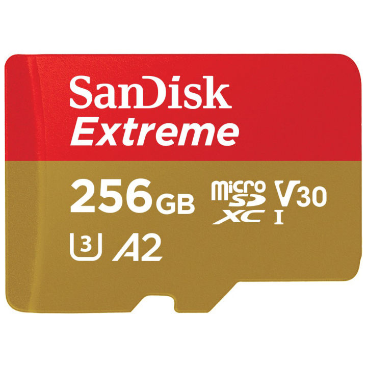 sandisk-extreme-microsdxc-card-v30-u3-256gb-190mb-s-r-130mb-s-w-sdsqxav-256g-gn6mn-mobile-gaming-nintendo-switch-ประกัน-synnex-ตลอดอายุการใช้งาน