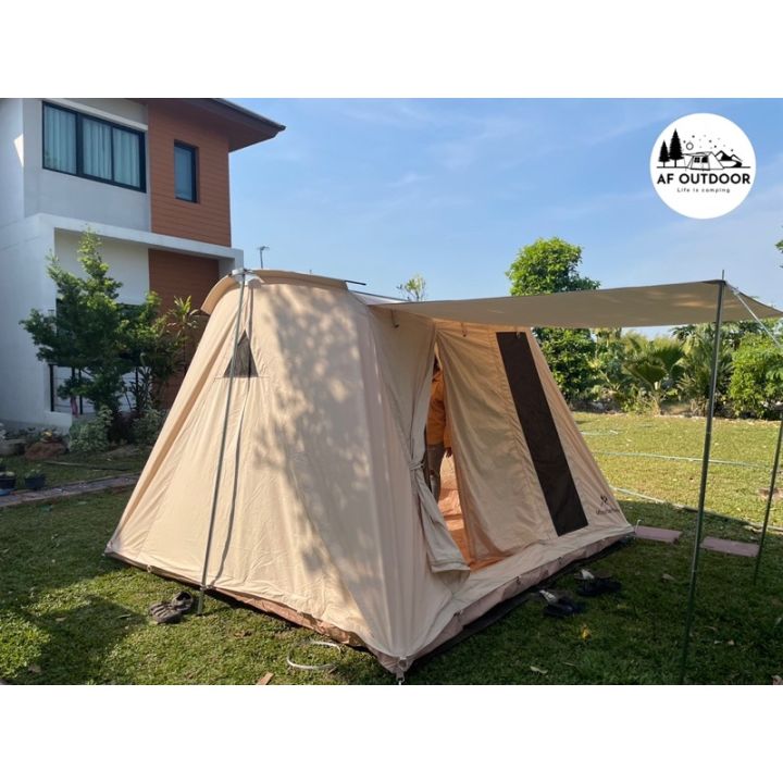 พร้อมส่ง-mountainhiker-spring-bar-tent-เต็นท์4-6-คนผ้า-cotton-canvas-10x10ft-เต็นท์ขนาดใหญ่