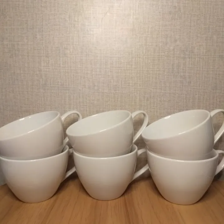 SET OF 6 PIECES COFFEE CUP / PORCELAIN /MICROWAVABLE / HIGH QUALITY