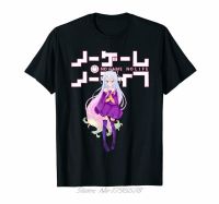 No Game No Life Shiro เสื้อยืดอะนิเมะสีดำ Stephanie Dola