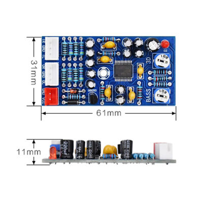 AIYIMA Preamplifier Sound Optimization Audio Bass Board Home Theater JRC2706 Pre Amplifier 3D Reverb Subwoofer Processor