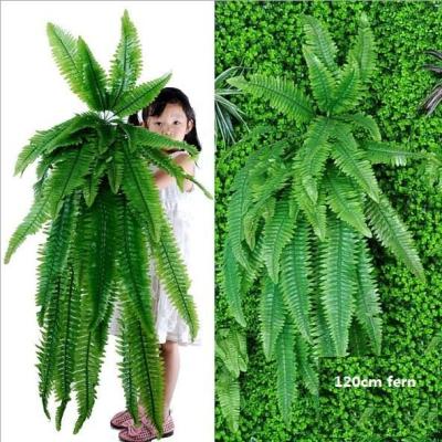 Hanging Plants Artificial Greenery Hanging Fern Grass Plants Green Wall Plant Silk Artificial Hedge Plants Large