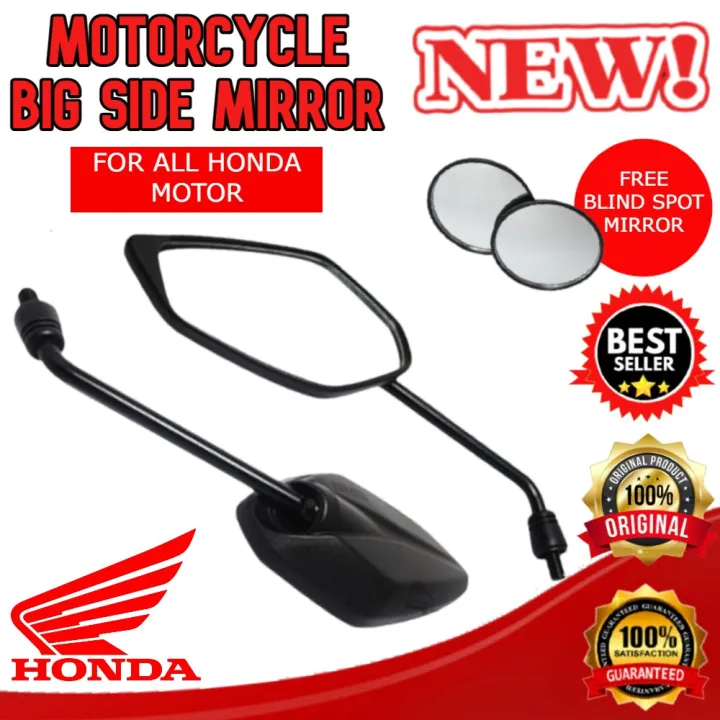 HONDA PCX 160 Honda Side Mirror Long Stem ( 1 SET ) Motorcycle Side
