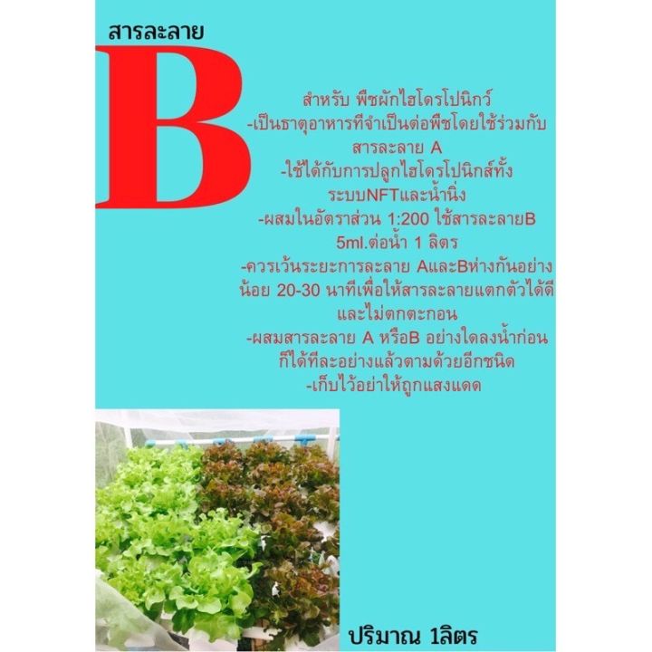 ปุ๋ยน้ำab-ไฮโดรโปนิกส์-สูตรเข้มข้น-ขนาด-1000cc-a1000ccb-1000cc