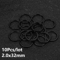 10pcslot 2.0x32mm Plating Black Key Ring DIY Keyfob Bag Pendant Jewelry Making Accessories Craft