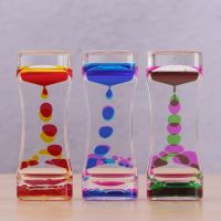 【CW】 Liquid Timer visual sensory toy autism sedation special Liquid Oil Floating Visual Glass Timer Hourglasses needs Motion S3W2