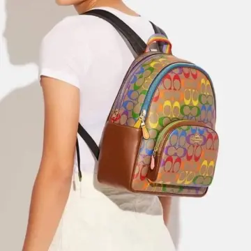 Carrie backpack 23 in rainbow signature canvas hot sale