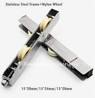 ❖◆ 2pcs Stainless Steel Sliding Door Plastic Steel Window Pulley Aluminum Alloy Roller Muted Nylon Wheel Household Hardware Part