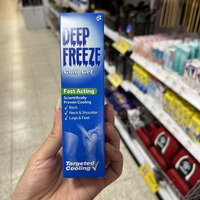 British DEEP FREEZE deep ice therapy massage pain relief cream to relieve muscle back pain 35g