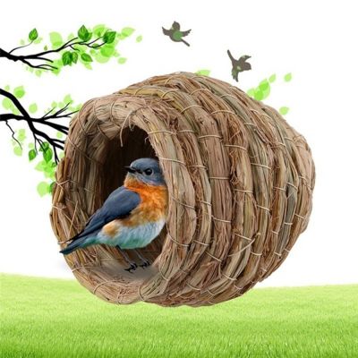 Pigeon Handmade Parrot Hamster Pet Supplies Bird House Straw Nest Straw Cage Breeding Cave Bird Nest