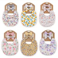 【CC】 3PCS Sides Baby Bibs Burp Cloths Tassel Saliva Headband Newborn Infant Toddler Feeding Bandana 0-3Y