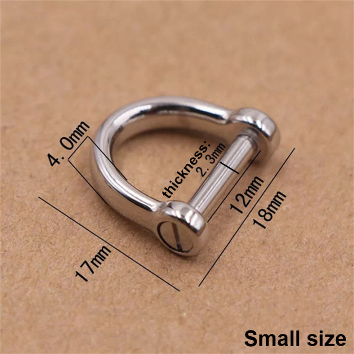 1-x-สแตนเลสสตีล-d-ringshackle-clasp-พวงกุญแจหัวเข็มขัดแหวนตะขอสกรูข้อต่อ-connecter-สายคล้องกระเป๋า-leathercraft-อะไหล่-jieloe