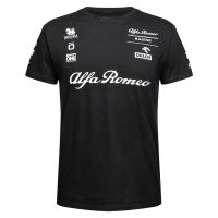 The new season 2021 formula one racing suit al romeo team round collar T-shirt with short sleeves Kimi summer half sleeve