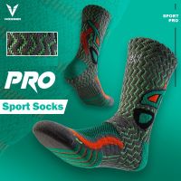 Veidoorn Thicken Sport Socks Crew Length Compression Stockings Basketball Soccer Cycling Socks for Men