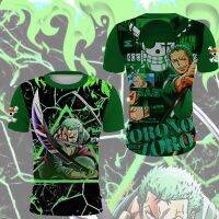 2023 New2023ผู้ชายสไตล์ใหม่ Pattern แขนสั้น Zoro T-Shirt