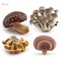 SHINNIY Matsutake Oyste Fungungery รูปปั้นจำลองผักจิ๋วรูปปั้นสัตว์ทำฟาร์มแบบทำมือของเล่นเรียนรู้ของเล่นอุปกรณ์ตกแต่งสวนเห็ดจำลอง