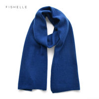 Royal blue wool scarf women winter warm knitted thin scarves ladies small short scarfs autumn foulard men