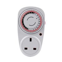 24 Hour Cyclic Timer Switch Mechanical Grounded Programmable Timer Switch Smart Countdown Switch Socket Indoor Auto Power Off