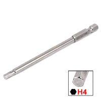 【cw】 4mm Tip Hexagonal Magnetic Tip Hexagon Screwdriver Bits 1/4 quot; Hex Shank Screwdriver Set 100mm Long Electric Repair Hand Tools 1