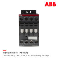 ABB : Contactor Relay - 3NO + 1NC, 6 A Contact Rating, AF Range รหัส NF31E-13 : 1SBH137001R1331 เอบีบี