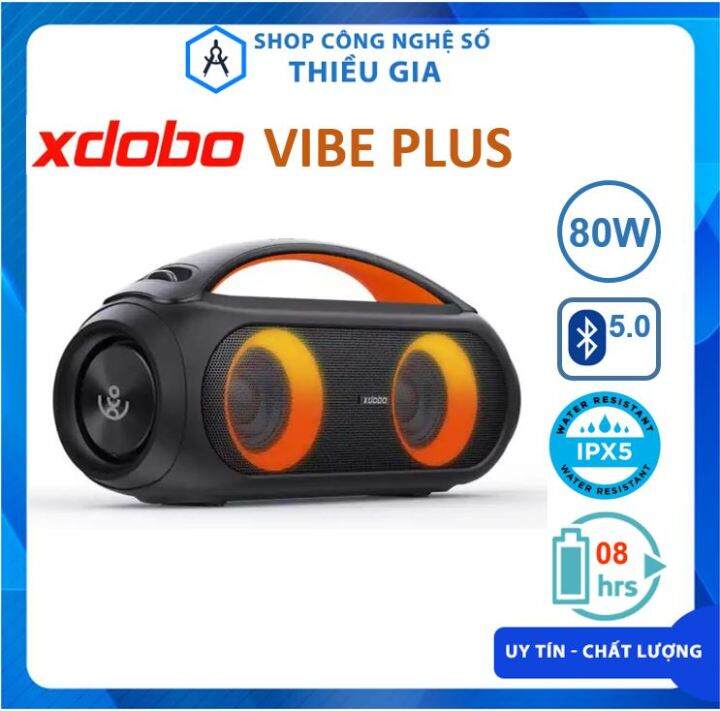 Loa Bluetooth Xdobo Vibe Plus Công suất 80W, chống nước IPX5, Led RGB ...
