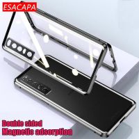 【Enjoy electronic】 Double-Sided Tempered Glass Cover For Sony Xperia 1 iii IV Magnetic Adsorption Metal Hard Phone Case For Sony 10 iii IV 5 III