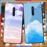 เคสF15 oppo A91เคสกระจกนิรภัยReno2กล้องนูนป้องกันเลนส์Reno2Fกันกระแทกรอบด้านReno2ZซิลิโคนReno10Xทิวทัศน์ท้องฟ้าทะเล flashsale ลดกระหน่ำ