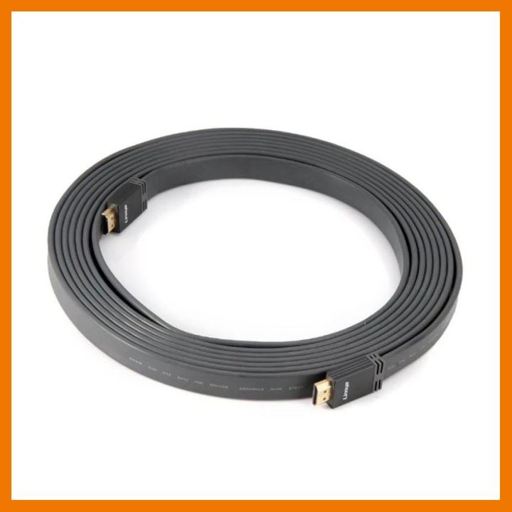 hotลดราคา-linoya-24k-สายแบน-hdmi-cable-v1-4-full-hd-3d-2160p-ยาว5m-ที่ชาร์จ-แท็บเล็ต-ไร้สาย-เสียง-หูฟัง-เคส-airpodss-ลำโพง-wireless-bluetooth-โทรศัพท์-usb-ปลั๊ก-เมาท์-hdmi-สายคอมพิวเตอร์